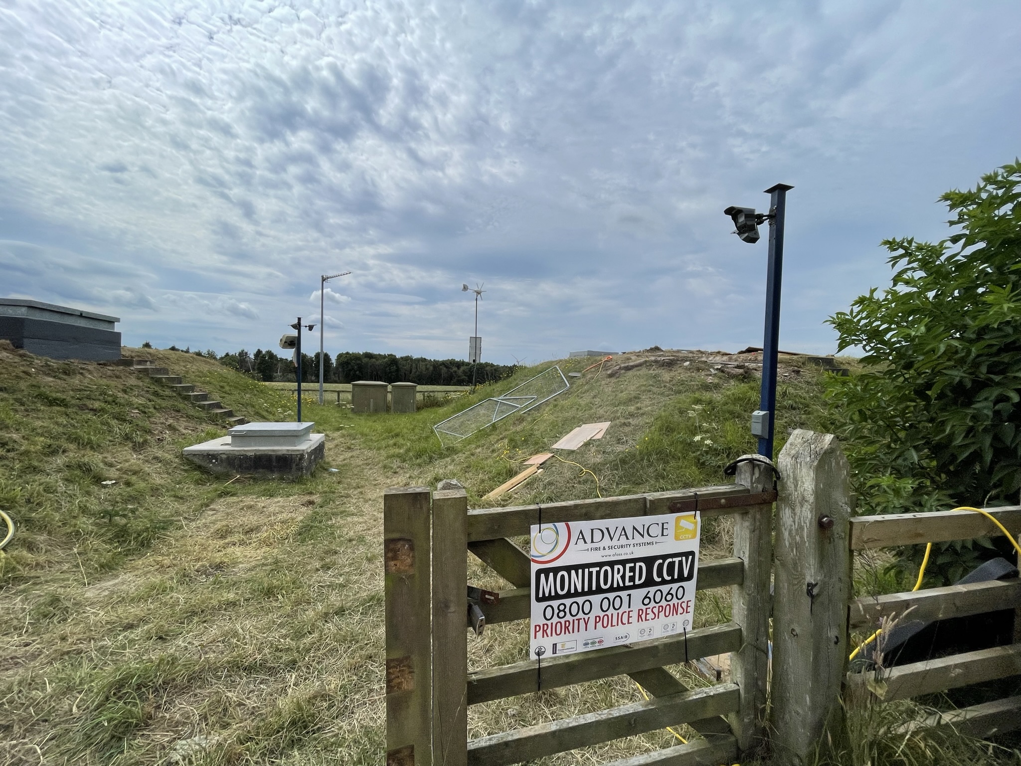 SiteMinder CCTV tower on site