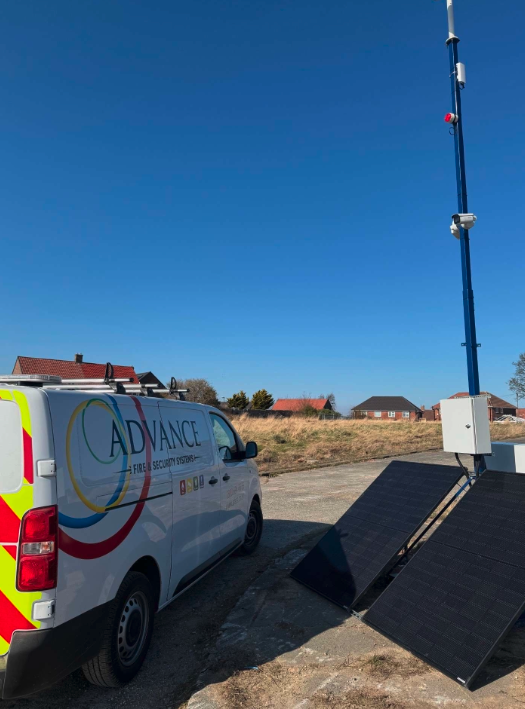 SiteMinder CCTV tower on site